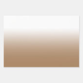 White Brown Grau und Light Brown Ombre Mix Geschenkpapier Set (Vorderseite)
