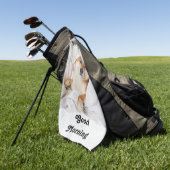 White Brown Niedlich Dog Good Morning Golf Handtüc Golfhandtuch (Gras)