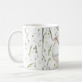 White Brown Sheep Flowers  Kaffeetasse (Links)