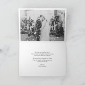 White Brush Calligraphy Script Danke Foto (Innenseite)