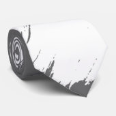 White Brush Moderner Dim Grau Hintergrund Krawatte (Gerollt)