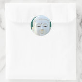 White Buddha Sticker (Tasche)
