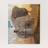 White Buffalo Calf Frau Puzzle (Vertikal)