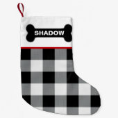 White Buffalo Karo Dog Knochen Rustikaler Individu Kleiner Weihnachtsstrumpf (Vorderseite)