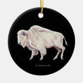 White Buffalo Keramikornament (Vorne)