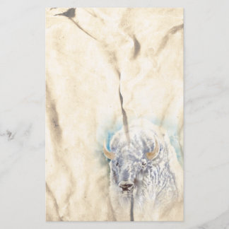 White Buffalo Native American Stationery Briefpapier