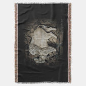 "White Buffalo" Original Kunst Kunstdruckdecke Decke (Vorderseite Vertikal)