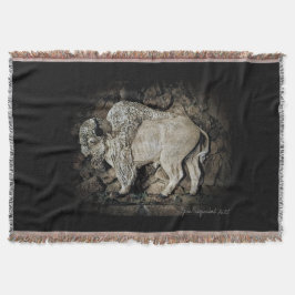 "White Buffalo" Original Kunst Kunstdruckdecke Decke
