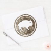 White Buffalo Outdoor 3" Round Camouflage Sticker (Umschlag)