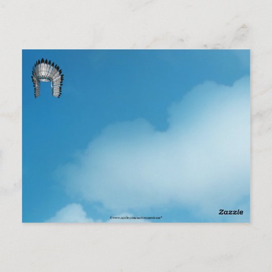 White Buffalo Postcard Postkarte (Rückseite)