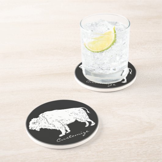 White Buffalo Thunder_Cove Getränkeuntersetzer (Seite)