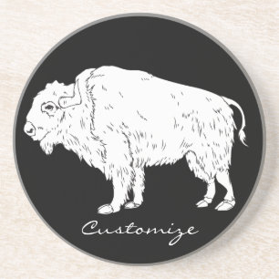 White Buffalo Thunder_Cove Getränkeuntersetzer