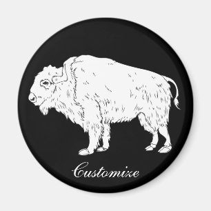 White Buffalo Thunder_Cove Magnet