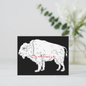 White Buffalo Thunder_Cove Postkarte (Stehend Vorderseite)