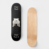 White Bulldog Skateboard (Vorderseite)