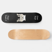White Bulldog Skateboard (Horizontal)