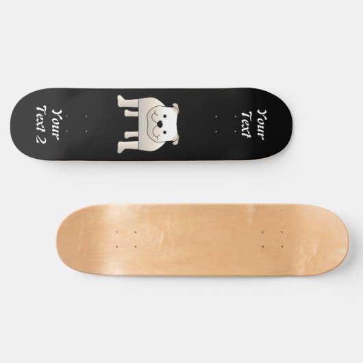White Bulldog Skateboard (Horizontal)