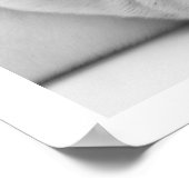 White Bulldog Sleeping Poster (Ecke)