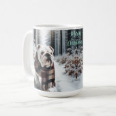 White Bulldog Weihnachtscoffee Tassen Cup (Vorderseite Links)