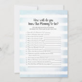 White Bunny Blue, die Mama Best Duwer Game kennt Einladung (Vorderseite)