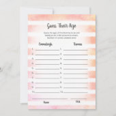 White Bunny Coral schätzt ihre alterliche Spielkar Einladung (Vorderseite)