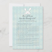 White Bunny, der Mommy Best Duwer Game kennt Einladung (Vorderseite)