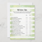 White Bunny Green Old Ehefrau Tales Game Card Einladung (Vorderseite)