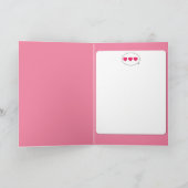 White Bunny Happy Birthday Card Karte (Innenseite)