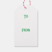 White Bunny Happy Oaster Geschenkanhänger (Rückseite)