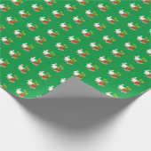 White Bunny Happy Oaster Geschenkpapier (Ecke)