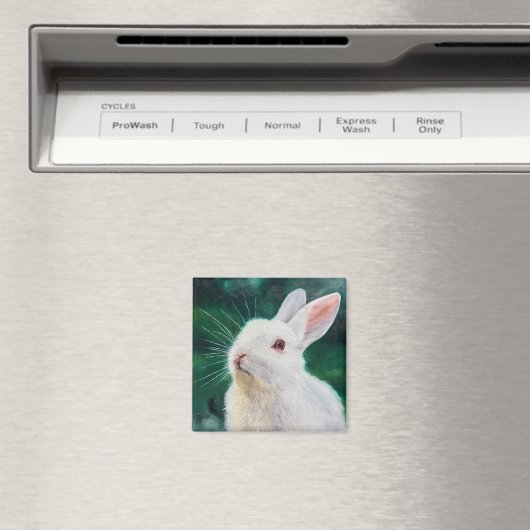 White Bunny Magnet (In Situ (Geschirrspüler))