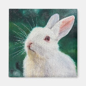 White Bunny Magnet (Vorne)
