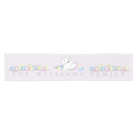 White Bunny Oaster Table Runner Kurzer Tischläufer (Horizontal)