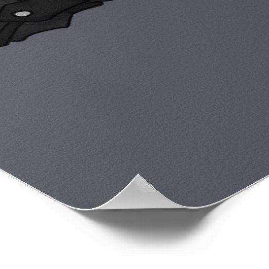 White Bunny Poster (Ecke)