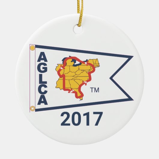 White Burgee (2017) Keramik Ornament (Vorne)