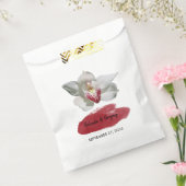 White Burgundy Orchid Wedding Geschenktütchen (Versiegelt)