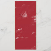 White Burgundy Orchid Wedding Menükarte (Rückseite)