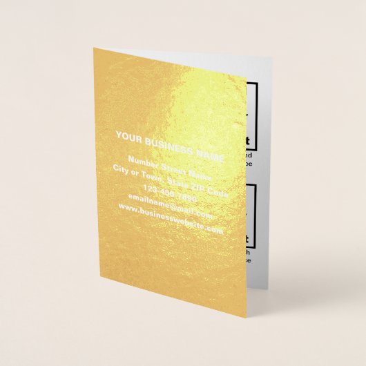 White Business Brand on Foil Card Folienkarte (Vorderseite)