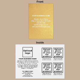 White Business Brand on Foil Card Folienkarte