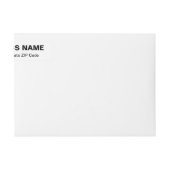 White Business Wrap rund um das Rücksendeadresse-L (Vorderseite)