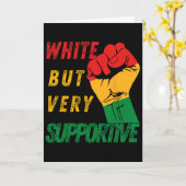 White But Supportive Ally Juneteenth Black History Karte (Gelbe Blume)