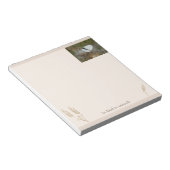 White Butterfly "Be kind to Animals" Boho Notepad Notizblock (angewinkelt)