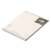 White Butterfly "Be kind to Animals" Boho Notepad Notizblock (Rotiert)