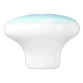 White Butterfly Blue Hübsch Keramikknauf (Seitenansicht)