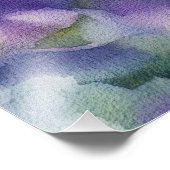 White Butterfly Watercolor Fotodruck (Ecke)