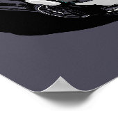 White C6 ZR1 Abbildung Poster (Ecke)