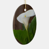 White Cali Lily Keramikornament (Rechts)