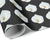 White Calla Blume Gartengarten Foto Geschenkpapier (Rolleneckpunkt)