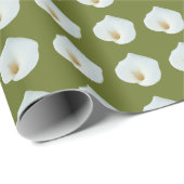 White Calla Blume Gartengarten Foto Geschenkpapier (Rolleneckpunkt)