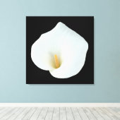 White Calla Blume Gartengarten Foto Leinwanddruck (Insitu (Holzboden))
